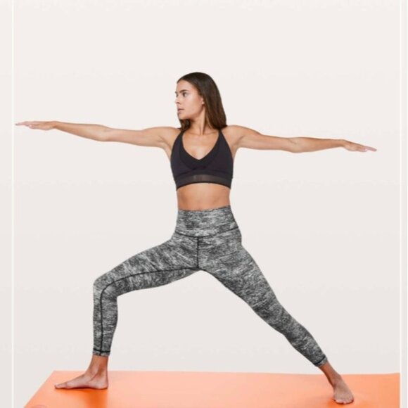 Lululemon Wunder Under Hi-Rise 7/8 Tight *25" Rush Jacquard Black White - Picture 2 of 9